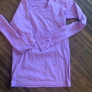 Lululemon lavender long sleeve 8